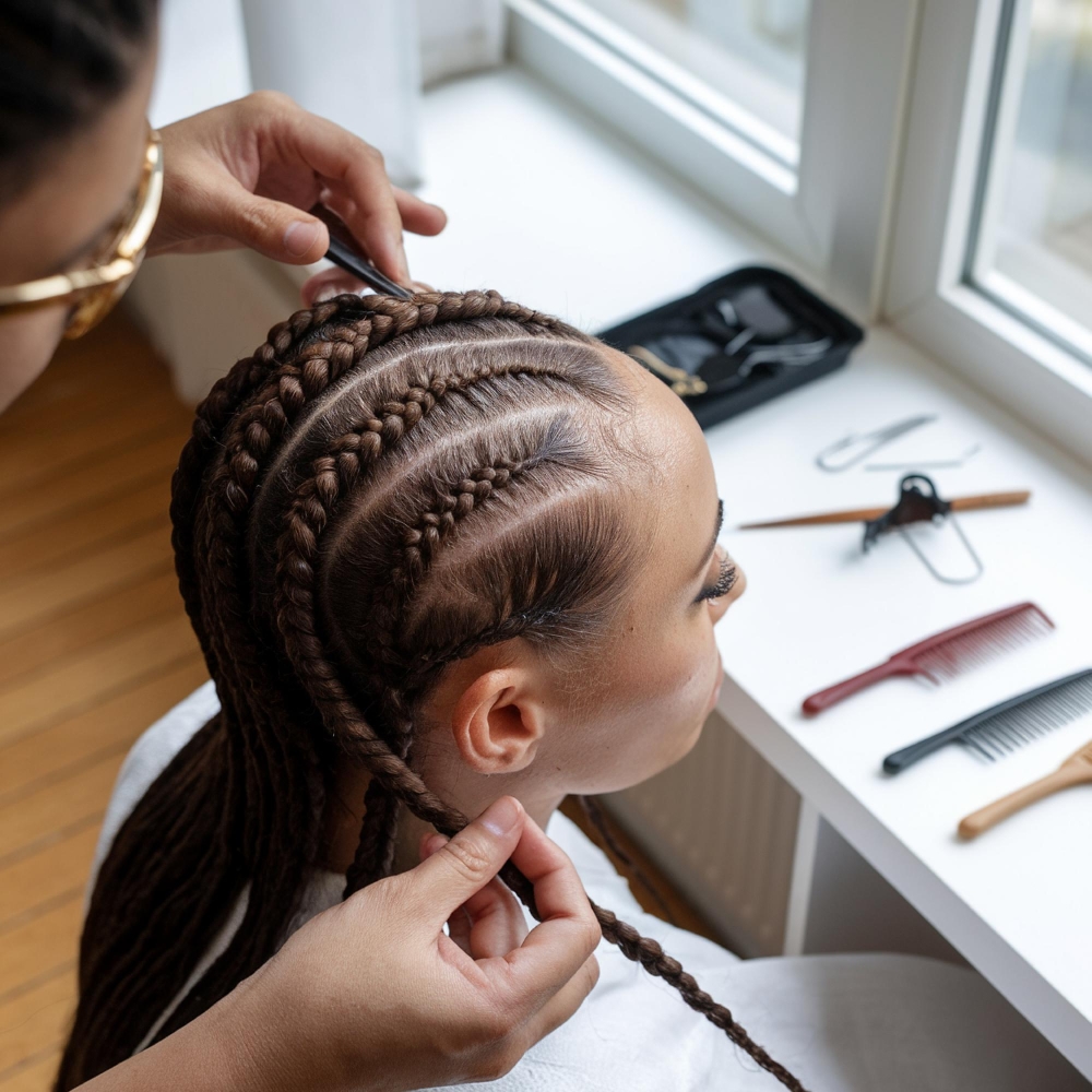 micro braids natural hair